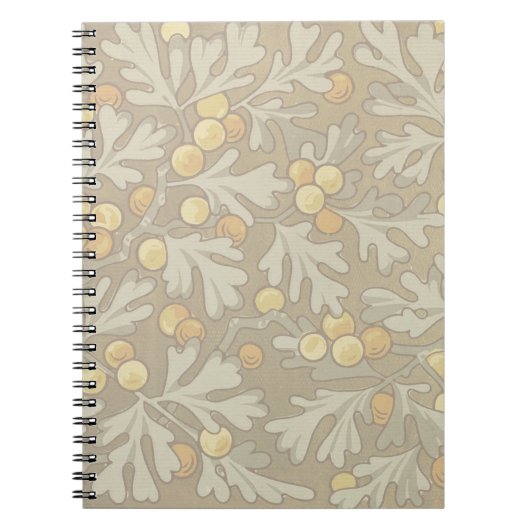 William Morris OakとAcornスパイラルノート ノートブック (正面)