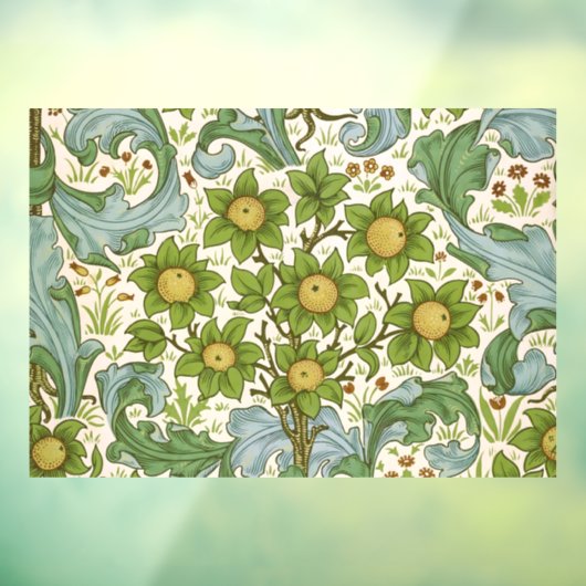 William Morris' Orchard Pattern Art Nouveau ウィンドウサイン (シート3)