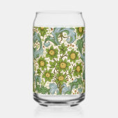 William Morris' Orchard Pattern Art Nouveau ガラス缶 (正面)