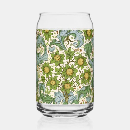 William Morris' Orchard Pattern Art Nouveau ガラス缶 (裏面)