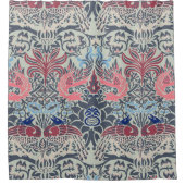 William Morris Peacock and Dragon シャワーカーテン (正面)