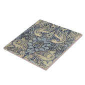 William Morris Peacock and Dragon タイル (側面)