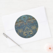 William Morris Peacock and Dragon ラウンドシール (封筒)