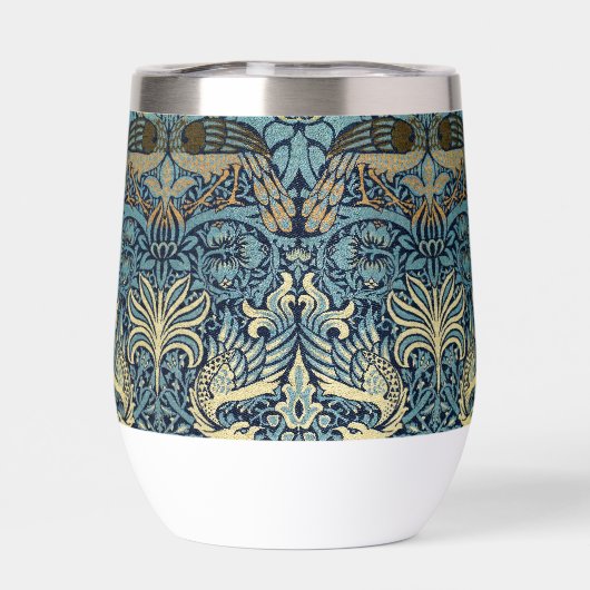 William Morris Peacock and Dragon Woven Design (背面)