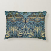 William Morris Peacock and Dragon Woven Design アクセントクッション (裏面)