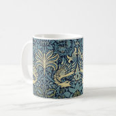 William Morris Peacock and Dragon Woven Design コーヒーマグカップ (正面左)