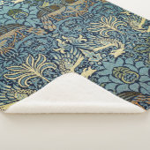 William Morris Peacock and Dragon Woven Design シェルパブランケット (3/4)