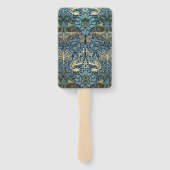 William Morris Peacock and Dragon Woven Design ハンドファン (裏面)