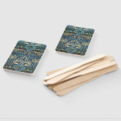 William Morris Peacock and Dragon Woven Design ハンドファン (組立なし)