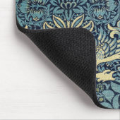William Morris Peacock and Dragon Woven Design マウスパッド (コーナー)