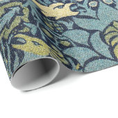 William Morris Peacock and Dragon Woven Design ラッピングペーパー (ロールコーナー)