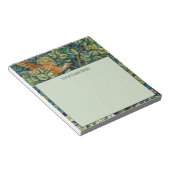 WILLIAM MORRIS「PHEASANT」デザイン付メモ帳 ノートパッド (アングル)