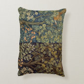 William Morris Pheasant Bird Tree Flower アクセントクッション (裏面(縦))