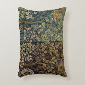William Morris Pheasant Bird Tree Flower アクセントクッション (正面(垂直))