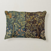 William Morris Pheasant Bird Tree Flower アクセントクッション (裏面)