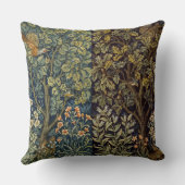 William Morris Pheasant Bird Tree Flower クッション (裏面)