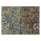 William Morris Pheasant Bird Tree Flower テーブルクロス (正面(横))