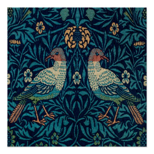 William Morris Pheasants ポスター (正面)