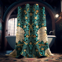 William Morris PimpernelヴィンテージパターンシャワーCu