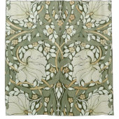 William Morris PimpernelヴィンテージパターンシャワーCu シャワーカーテン (正面)