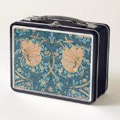 William Morris PimpernelヴィンテージパターンメタルLun メタルランチボックス (正面)