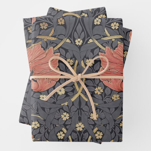 William Morris Pimpernelヴィンテージパターンラッピング ラッピングペーパーシート (インサイチュ)