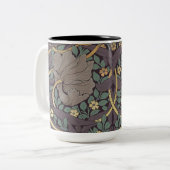 William Morris PimpernelヴィンテージパターンTwo-Tone ツートーンマグカップ (正面左)