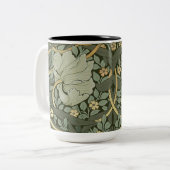 William Morris PimpernelヴィンテージパターンTwo-Tone ツートーンマグカップ (正面左)
