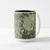 William Morris PimpernelヴィンテージパターンTwo-Tone ツートーンマグカップ (正面右)