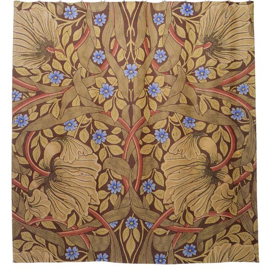 William Morris Pimpernel シャワーカーテン (正面)