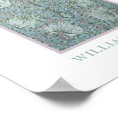 William Morris - Pimpernel：ブルー&グリーンフローラ ポスター (角)