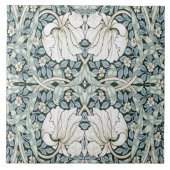 William Morris Pimpernel Blue Intricate Pattern  タイル (正面)