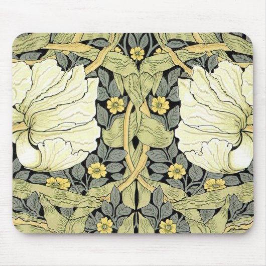 William Morris Pimpernel Floral Wallpaper マウスパッド (正面)