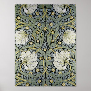 William Morris - Pimpernel  Wallpaper Design ポスター