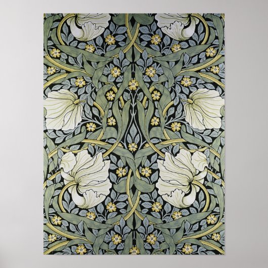 William Morris - Pimpernel  Wallpaper Design ポスター (正面)