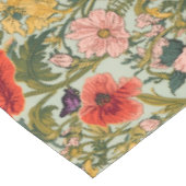William Morris Poppies Floral Art Nouveau Pattern  テーブルクロス (アングル)