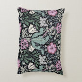 William Morris Poppy Botanical Victorian Wallpaper アクセントクッション (裏面(縦))
