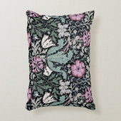 William Morris Poppy Botanical Victorian Wallpaper アクセントクッション (正面(垂直))
