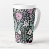 William Morris Poppy Botanical Victorian Wallpaper カフェラテマグ (右アングル)