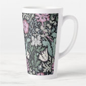 William Morris Poppy Botanical Victorian Wallpaper カフェラテマグ (右)