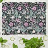 William Morris Poppy Botanical Victorian Wallpaper キッチンタオル (折り畳み)
