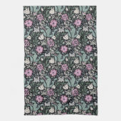 William Morris Poppy Botanical Victorian Wallpaper キッチンタオル (縦)