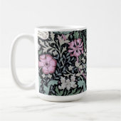 William Morris Poppy Botanical Victorian Wallpaper コーヒーマグカップ (左)