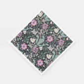 William Morris Poppy Botanical Victorian Wallpaper スタンダードランチョンナプキン (角)