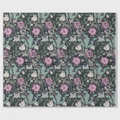 William Morris Poppy Botanical Victorian Wallpaper ラッピングペーパー (フラット)