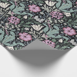 William Morris Poppy Botanical Victorian Wallpaper ラッピングペーパー