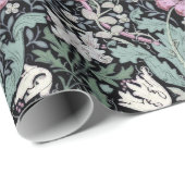 William Morris Poppy Botanical Victorian Wallpaper ラッピングペーパー (ロールコーナー)