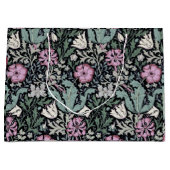 William Morris Poppy Botanical Victorian Wallpaper ラージペーパーバッグ (正面)