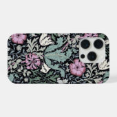 William Morris Poppy Botanical Victorian Wallpaper iPhoneケース (裏面横)