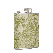 William Morris Poppy Classic Floral Green フラスク (右)